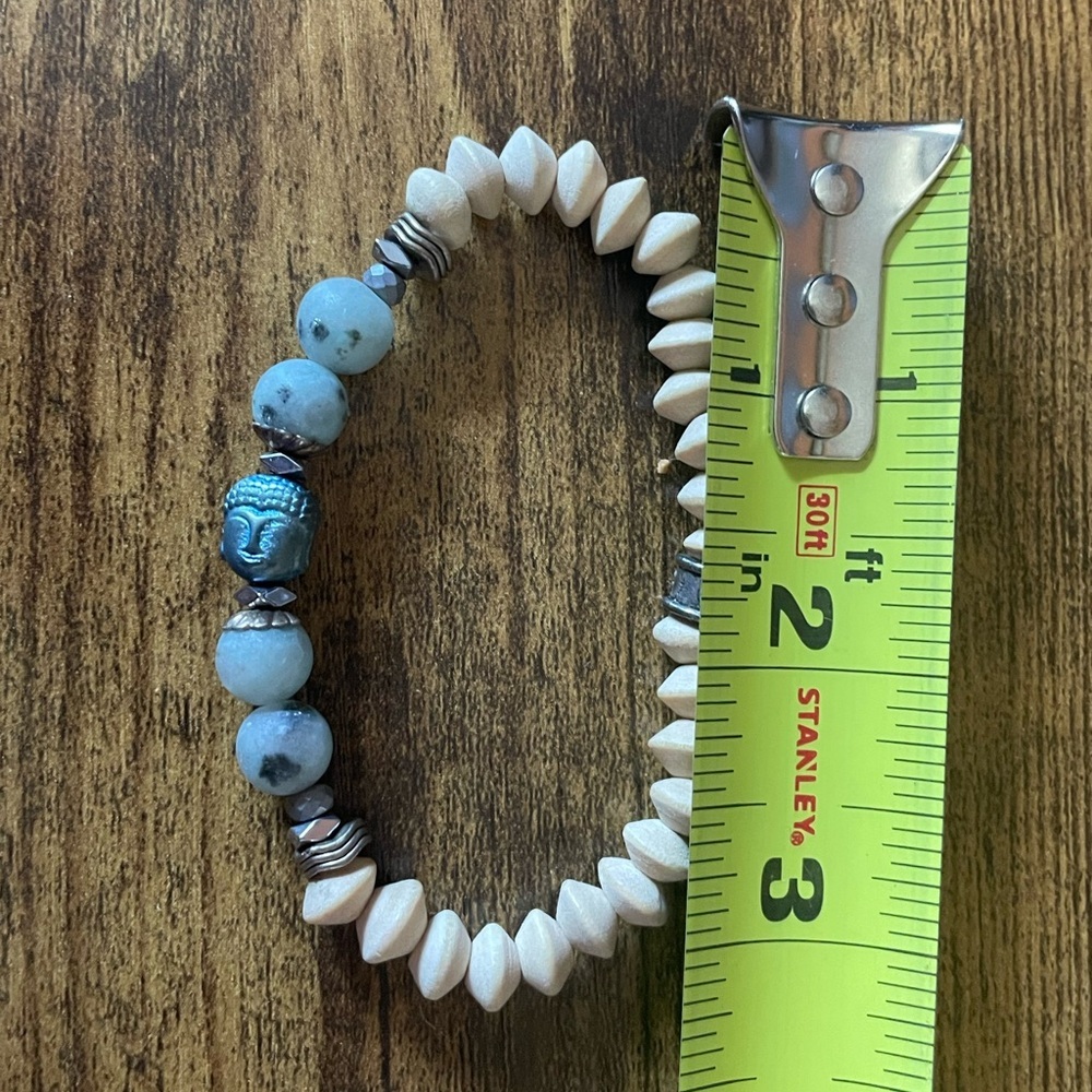 Beaded Bracelet with Buddha Charm - Picture 4 of 4